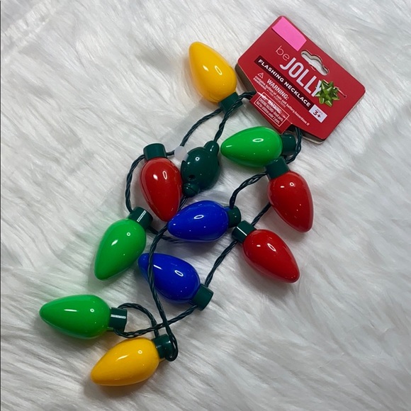 2-Sets for $8 🟢Flashing🔴 Christmas Bulb Necklace, by beJolly, NWT & Battery - Picture 6 of 6